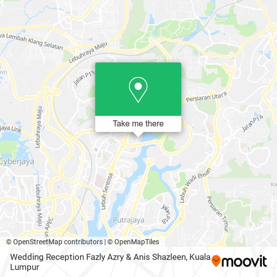 Wedding Reception Fazly Azry & Anis Shazleen map