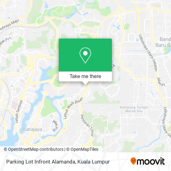 Parking Lot Infront Alamanda map