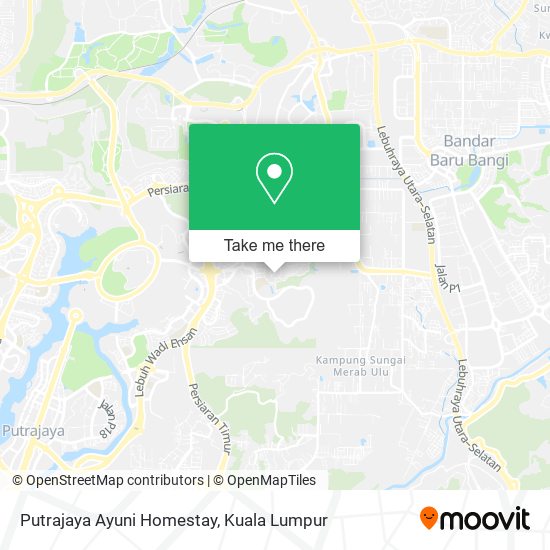 Putrajaya Ayuni Homestay map