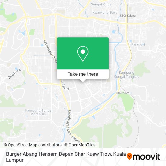 Burger Abang Hensem Depan Char Kuew Tiow map