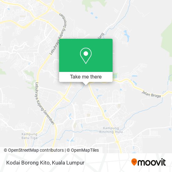 Kodai Borong Kito map