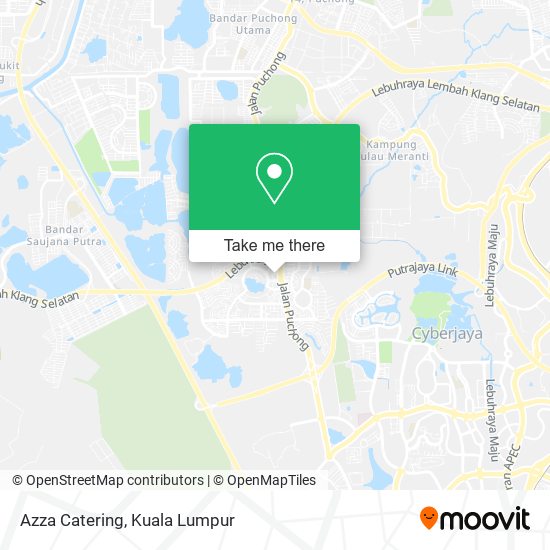 Azza Catering map