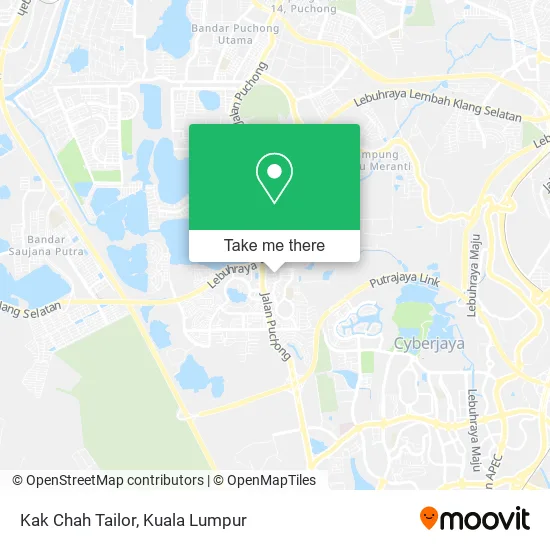 Kak Chah Tailor map