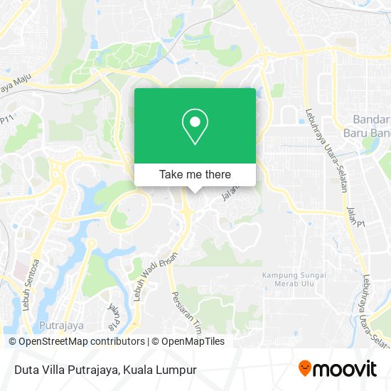 Duta Villa Putrajaya map