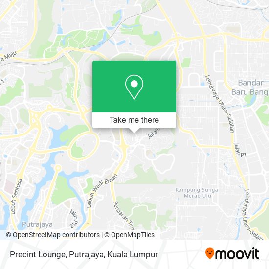 Peta Precint Lounge, Putrajaya