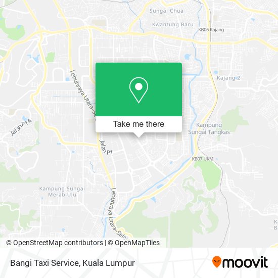 Bangi Taxi Service map