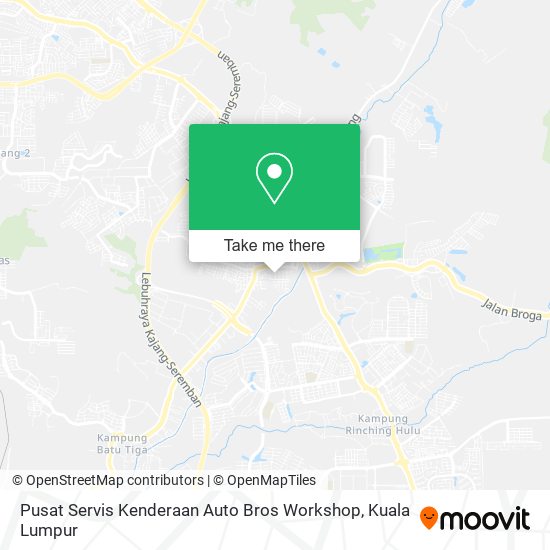 Pusat Servis Kenderaan Auto Bros Workshop map