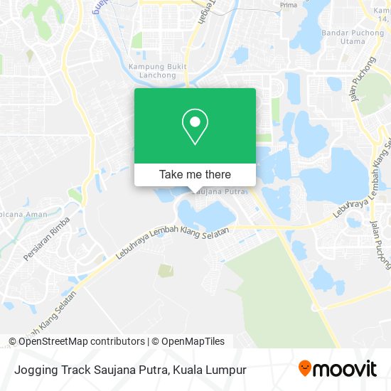 Jogging Track Saujana Putra map