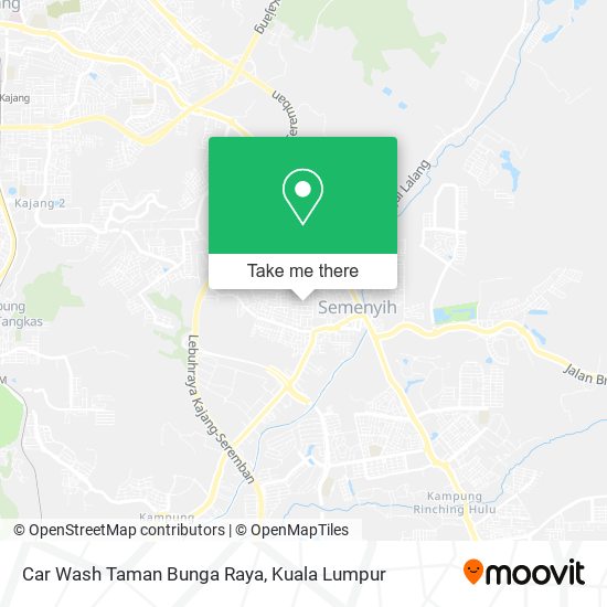 Car Wash Taman Bunga Raya map