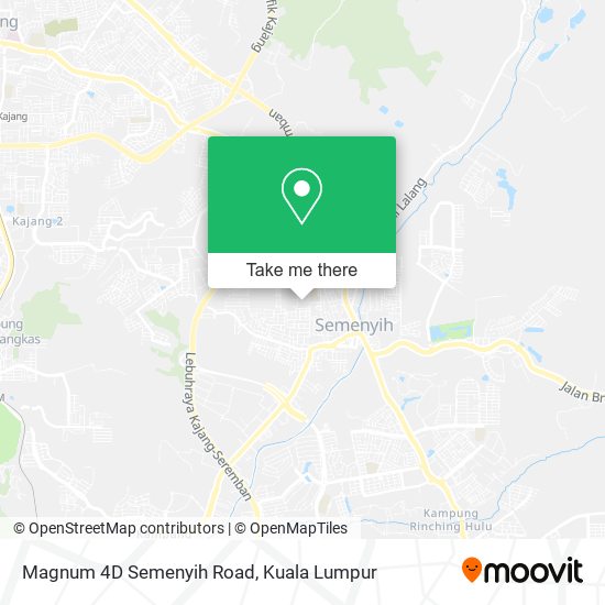 Magnum 4D Semenyih Road map