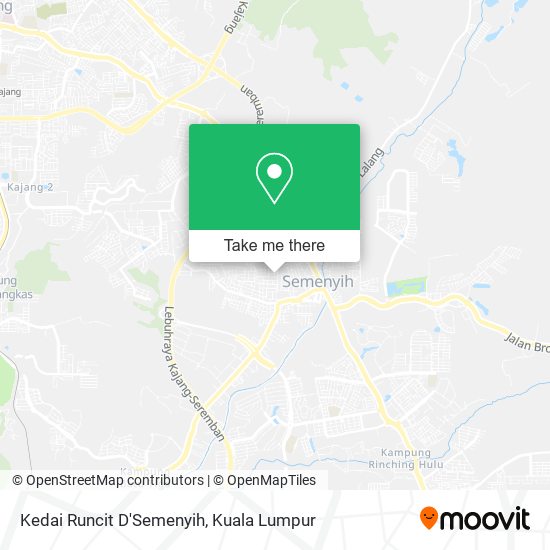 Kedai Runcit D'Semenyih map