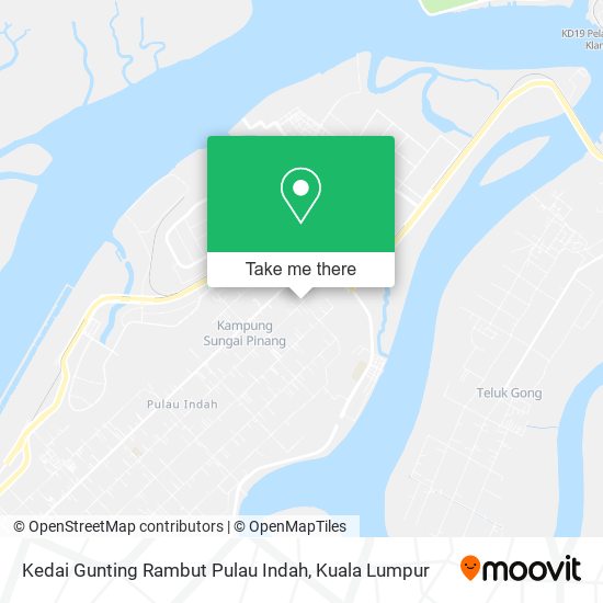 Kedai Gunting Rambut Pulau Indah map