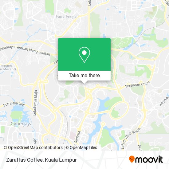 Zaraffas Coffee map