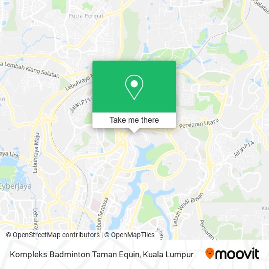 Peta Kompleks Badminton Taman Equin