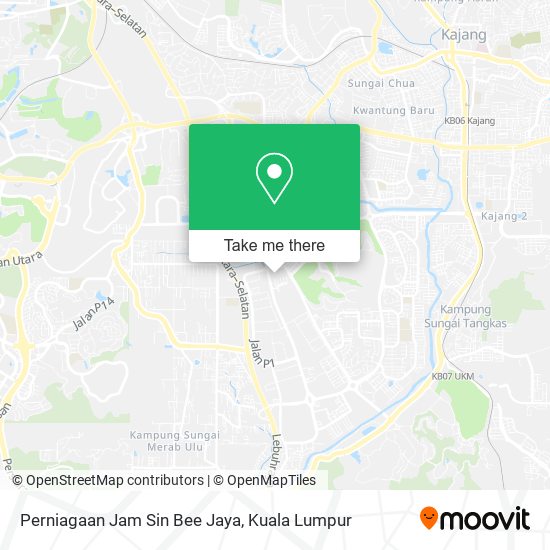 Peta Perniagaan Jam Sin Bee Jaya