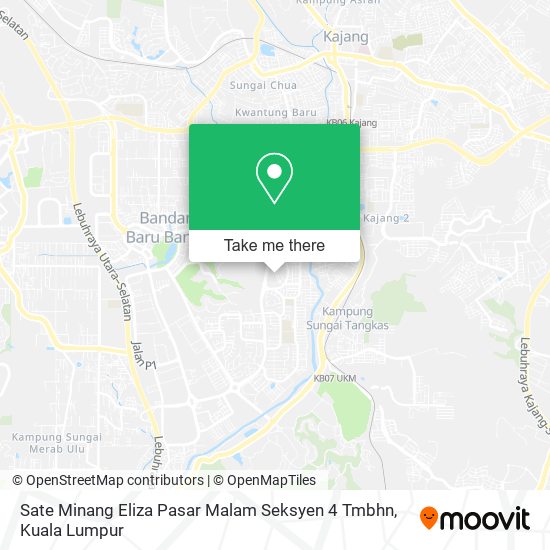 Sate Minang Eliza Pasar Malam Seksyen 4 Tmbhn map