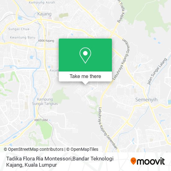 Peta Tadika Flora Ria Montessori,Bandar Teknologi Kajang