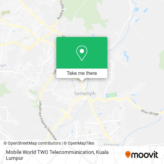 Mobile World TWO Telecommunication map