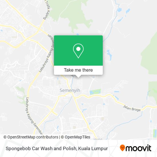 Spongebob Car Wash and Polish map