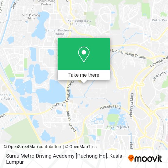 Peta Surau Metro Driving Academy [Puchong Hq]