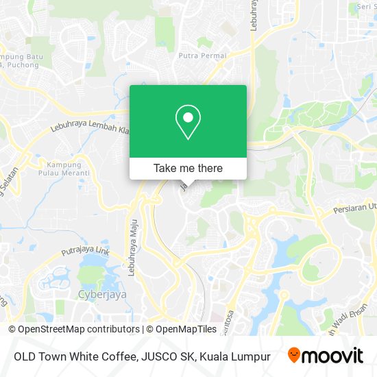 OLD Town White Coffee, JUSCO SK map