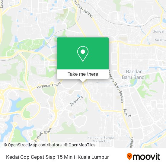 Kedai Cop Cepat Siap 15 Minit map