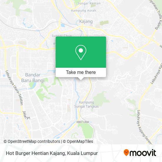Peta Hot Burger Hentian Kajang