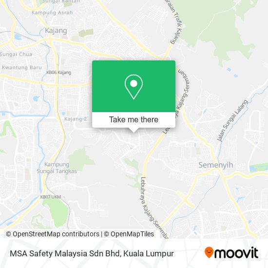 Peta MSA Safety Malaysia Sdn Bhd