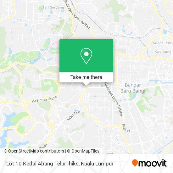 Lot 10 Kedai Abang Telur Ihiks map