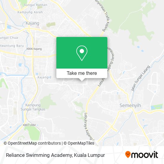 Reliance Swimming Academy map