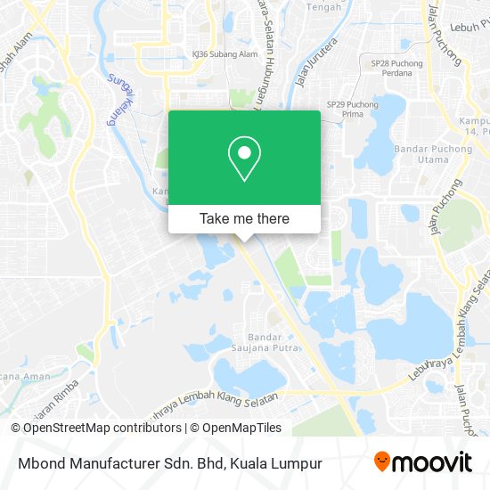 Mbond Manufacturer Sdn. Bhd map