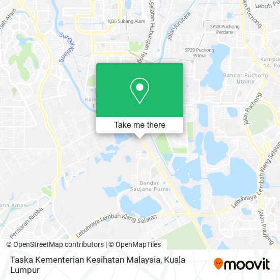 Peta Taska Kementerian Kesihatan Malaysia