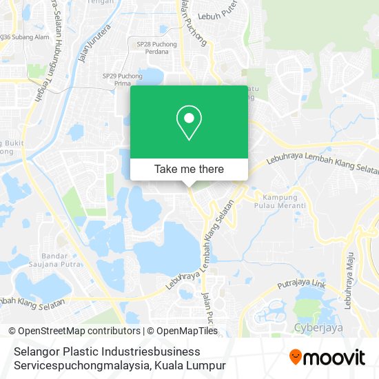 Selangor Plastic Industriesbusiness Servicespuchongmalaysia map