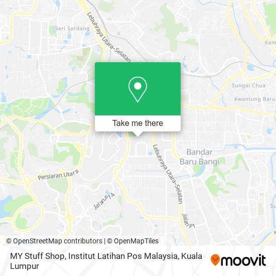 MY Stuff Shop, Institut Latihan Pos Malaysia map