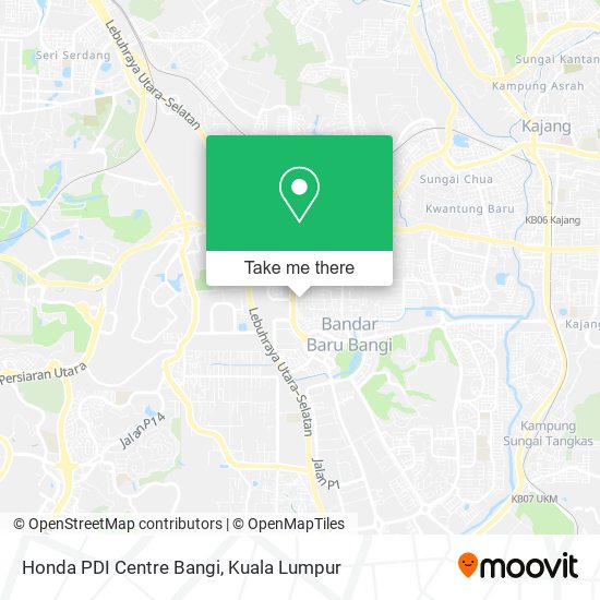 Peta Honda PDI Centre Bangi