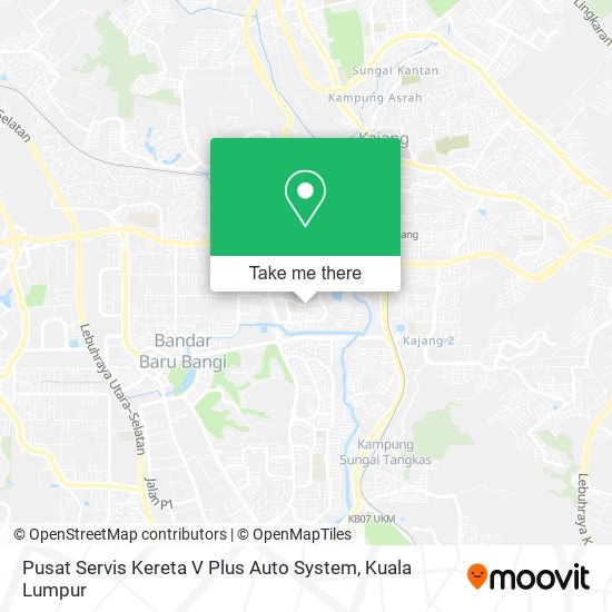 Peta Pusat Servis Kereta V Plus Auto System