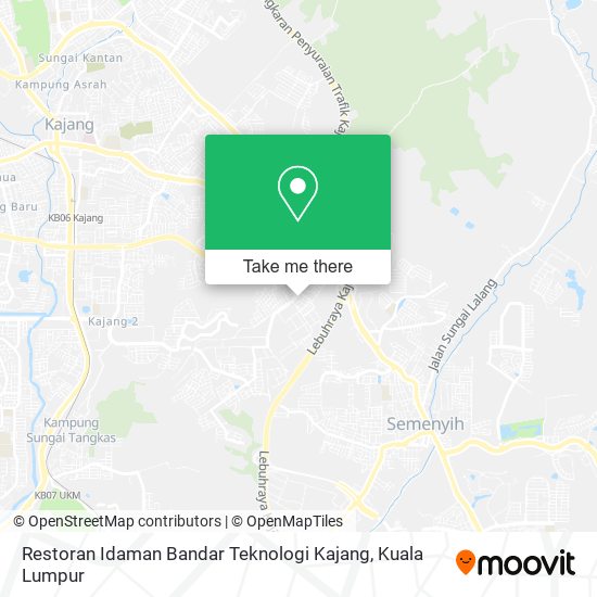 Restoran Idaman Bandar Teknologi Kajang map