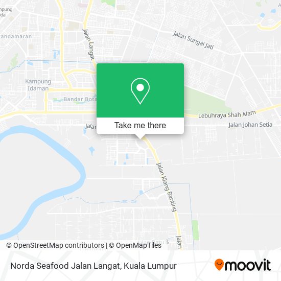 Norda Seafood Jalan Langat map