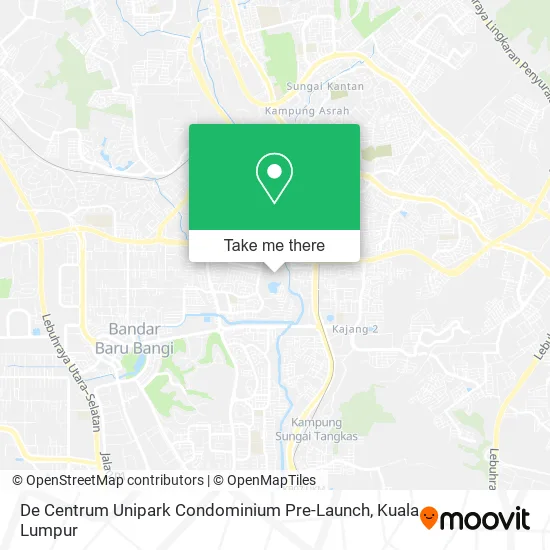De Centrum Unipark Condominium Pre-Launch map