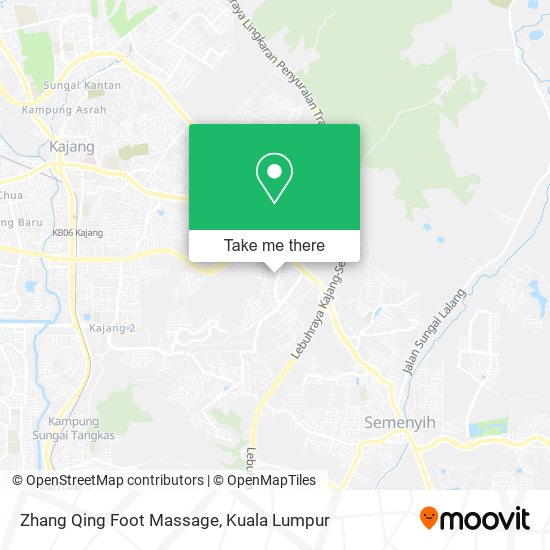 Zhang Qing Foot Massage map