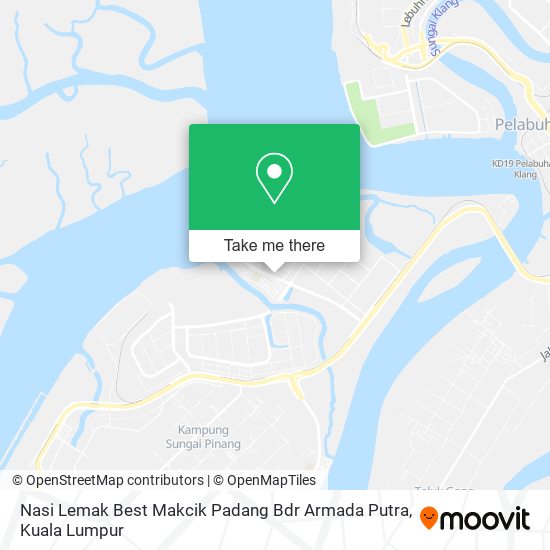 Peta Nasi Lemak Best Makcik Padang Bdr Armada Putra