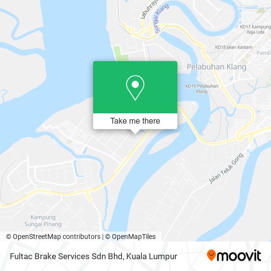Peta Fultac Brake Services Sdn Bhd