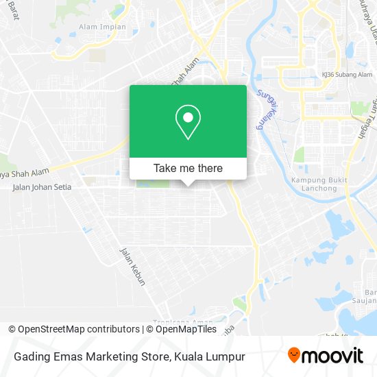 Peta Gading Emas Marketing Store