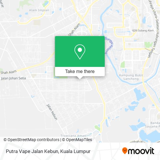 Putra Vape Jalan Kebun map