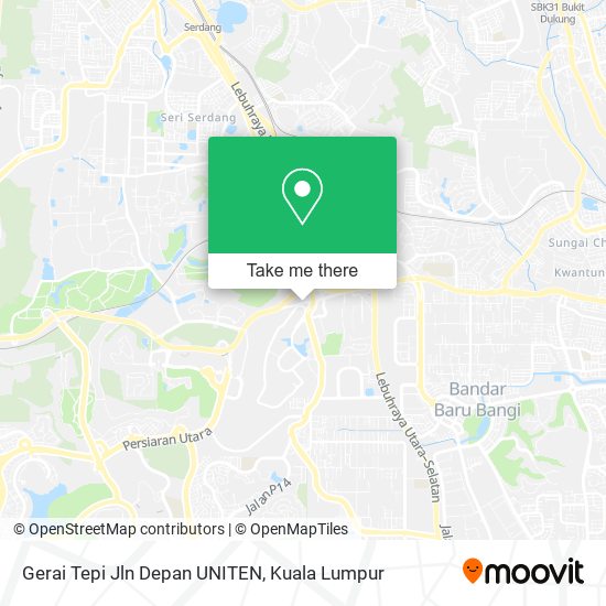 Gerai Tepi Jln Depan UNITEN map