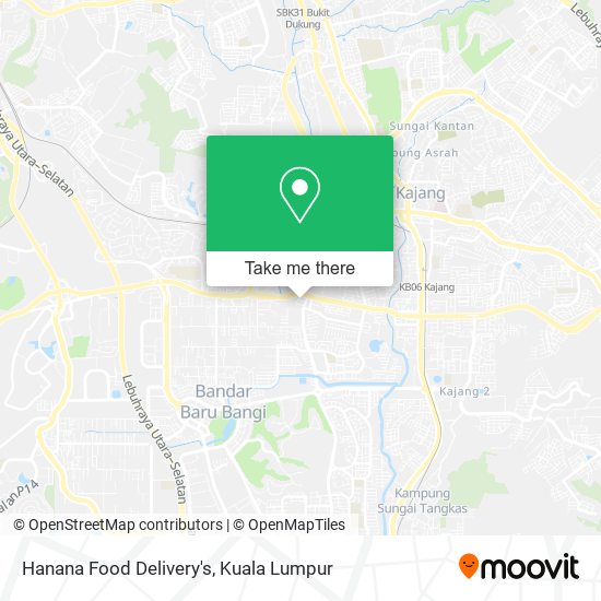 Hanana Food Delivery's map