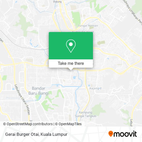 Gerai Burger Otai map