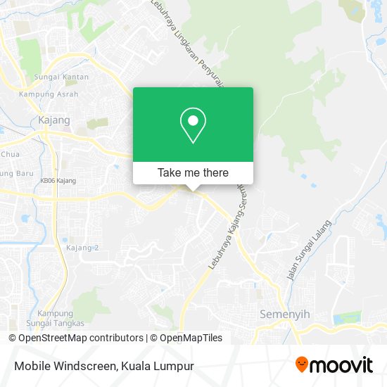 Mobile Windscreen map