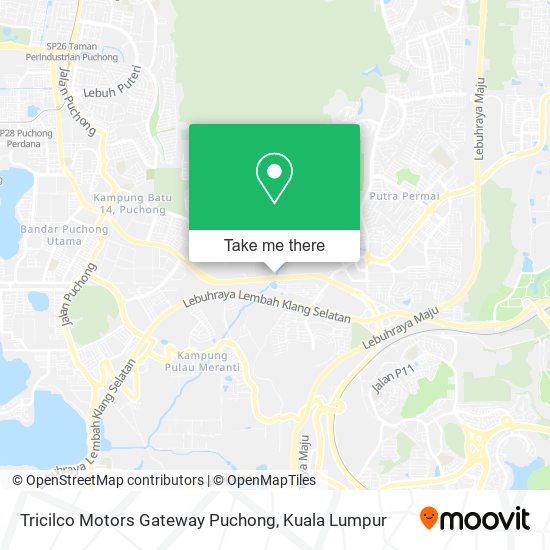 Peta Tricilco Motors Gateway Puchong