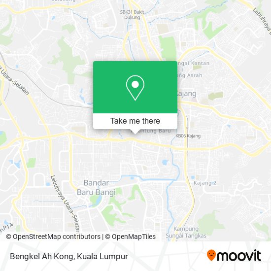Bengkel Ah Kong map